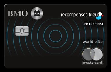 Carte Mastercard BMO Récompenses Bleu World Elite pour entreprise